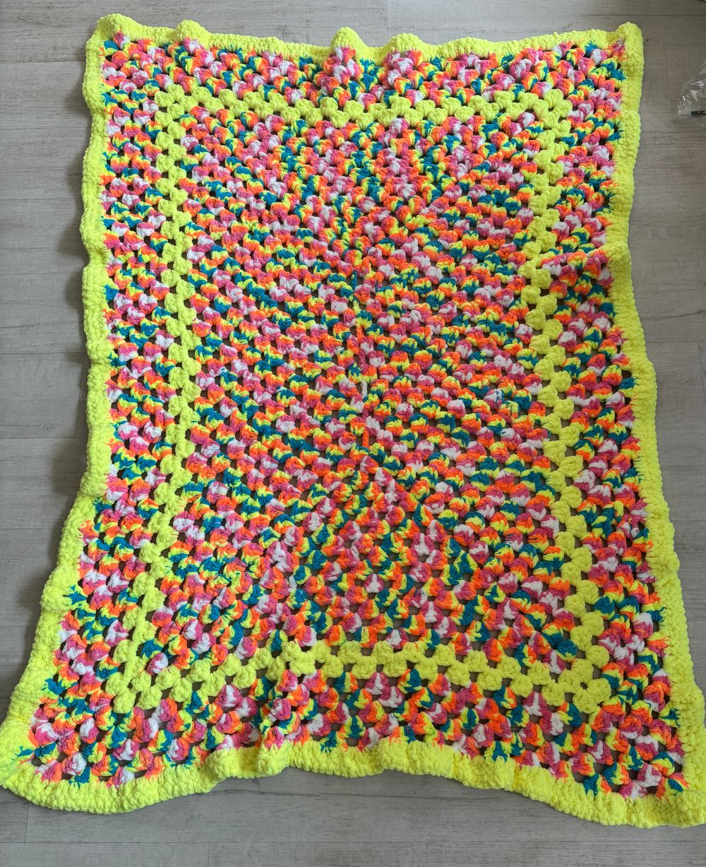 Funfetti Crochet Granny Blanket